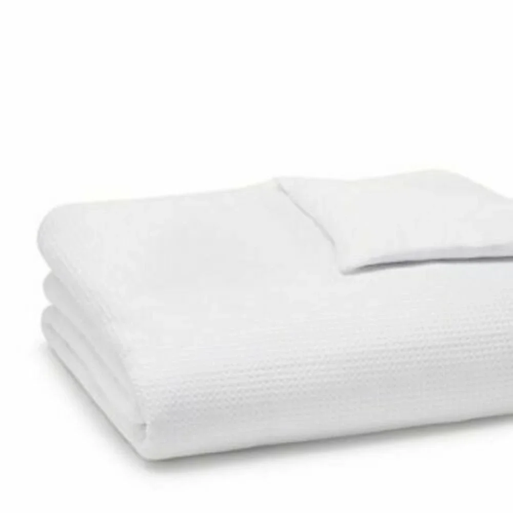 Amalia of Portugal Sines solid White Jacquard Duvet‎ Cover King